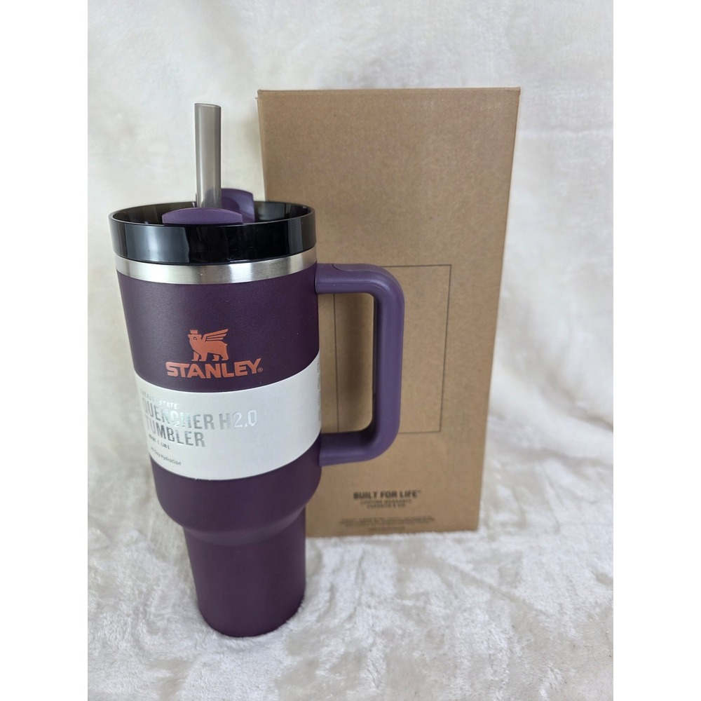 Stanley Quencher H2.0 Tumbler 40oz Plum Insulated Straw Lid Built for Life - Picture 1 of 4